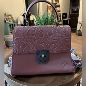 Patricia Nash Chanuy Tooled Leather Satchel